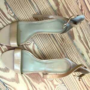 Ann Taylor Nude Strappy Sandal 10